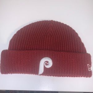 New era maroon Phillies beanie